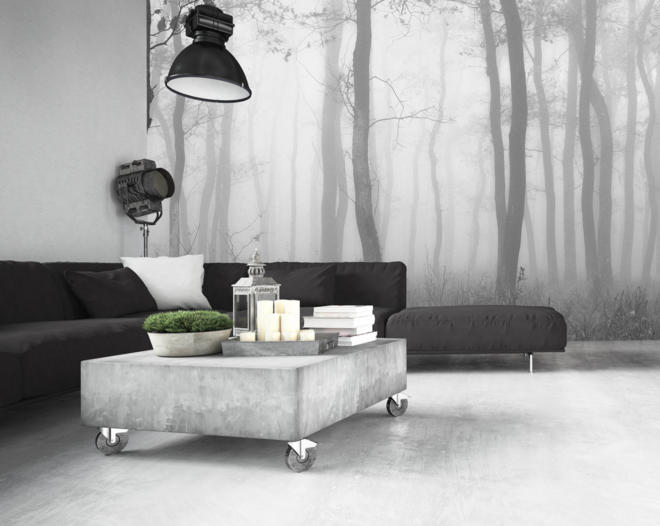 Trees and Gardens Misty Trees - Tektura Wallcoverings