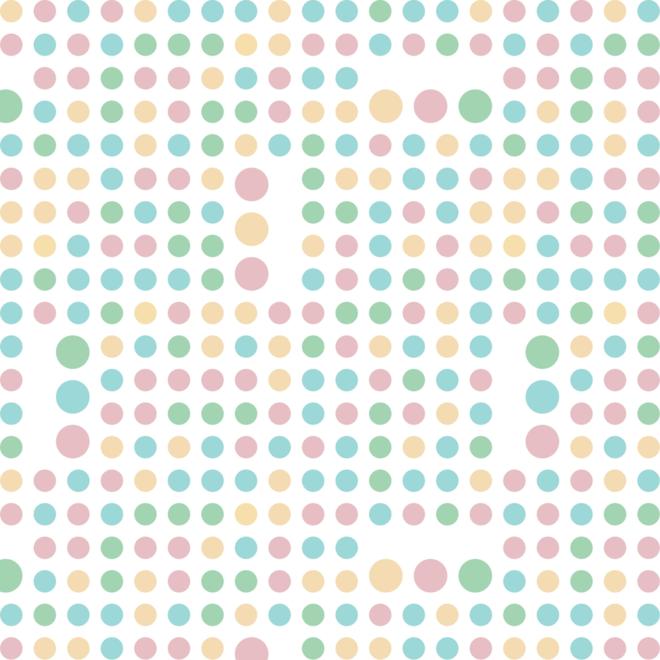 Stripes And Spots RANDOM SPOTS PASTEL - Tektura Wallcoverings